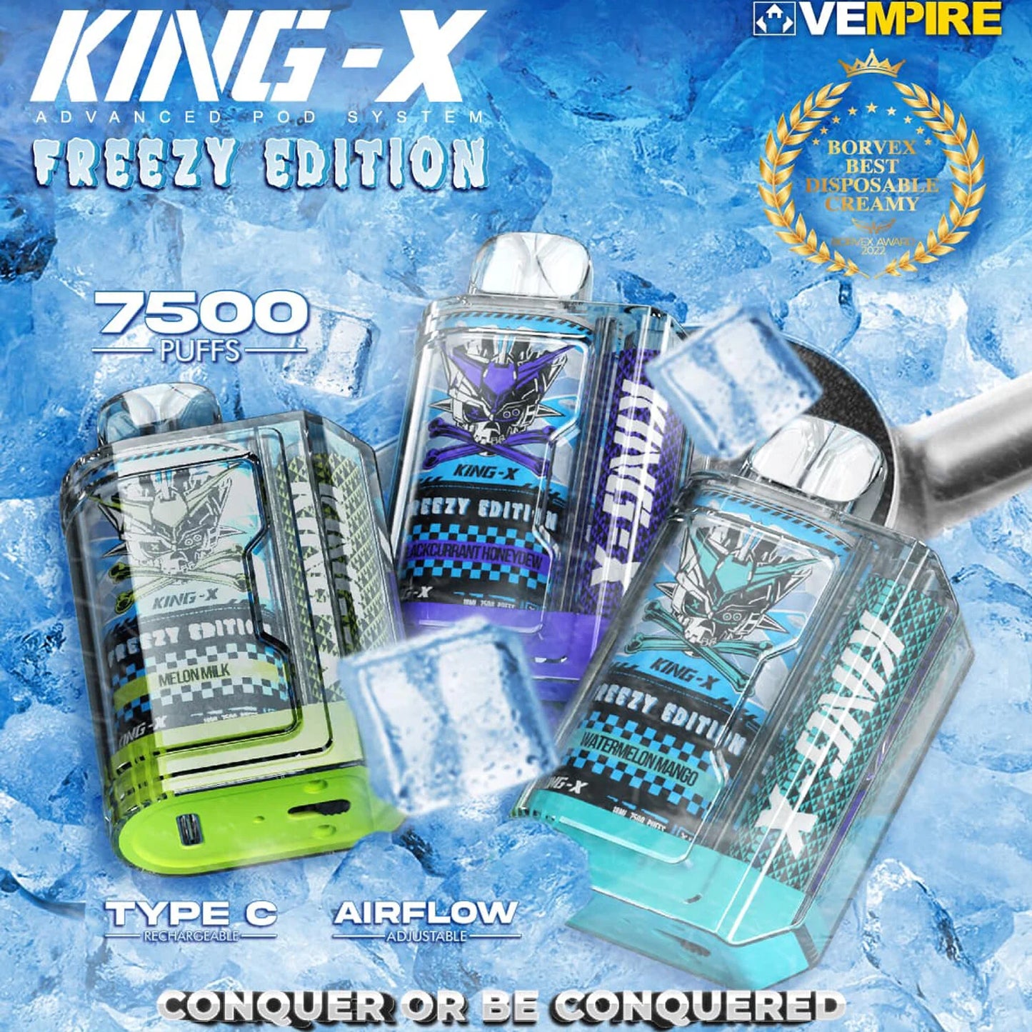 KING X 7500 Puff Disposable Vape 